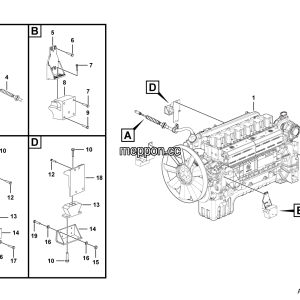 LGMG MT50 Mine Truck - Engine assembly - A0100-2701010790