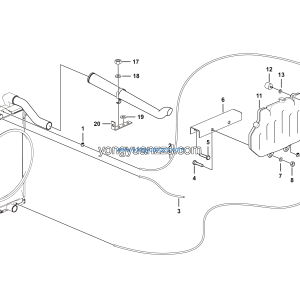 LGMG MT95 Mine Truck - Expansion water tank assy - A0300-2703010910