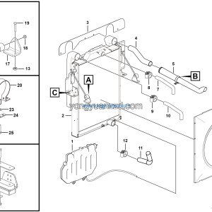 LGMG MT95 Mine Truck - Radiator assembly - A0300-2703010958