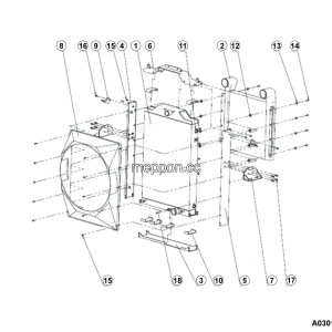 LGMG - 2025 - Radiator assy m9116939 - A0301-4110706749