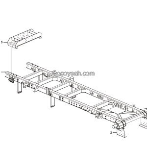 LGMG MT86M Mine Truck - Sub frame assy - I1500-2740010114