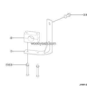 LGMG Off-Highway Dump Truck 2024 - Bracket assy 05 - J1001-2710014102.S1A