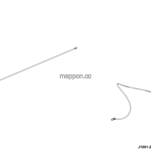 LGMG Mine Truck 2026 - Brake air hose (ng12/nw6*1150) - J1001-2710015107.S1A