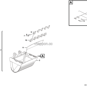LGMG ？？2？？？？？？？？？？？o Hydrualic Excavator 2024 - Bucket BG700 - K1800-2618100379.S1A